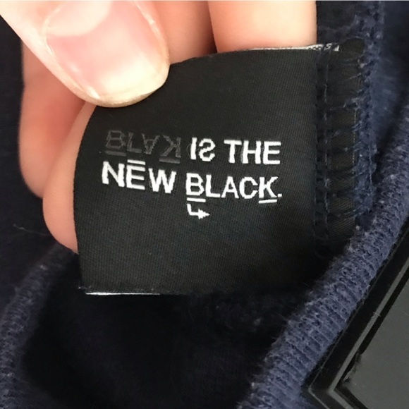 Blak by Rocawear navy all over print crewneck size large vintage sweater - Picture 10 of 10